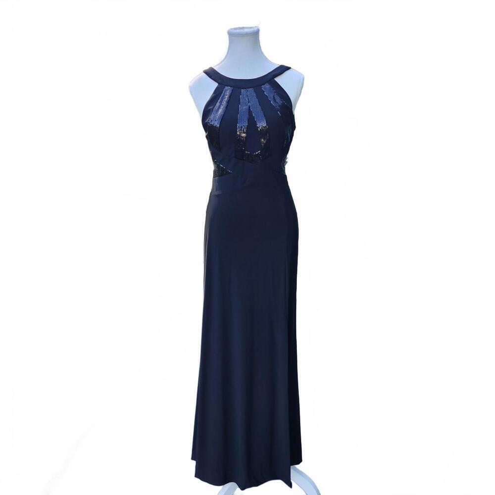 Morgan & Co. Women's Black Sleeveless Evening Gown Size 5/6